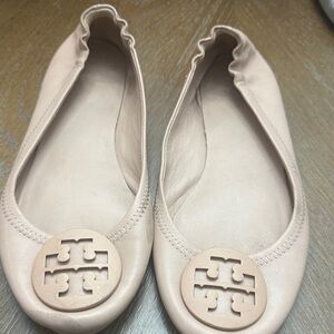 Tory Burch Women's Blush Leather Flats